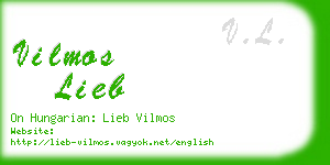 vilmos lieb business card